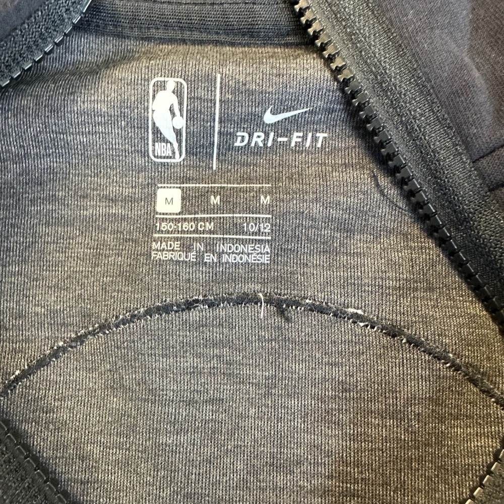 Nike Boys Brooklyn Nets NBA Showtime Full Zip Hoodie Black Medium 10-12 Dri-FIT - Picture 5 of 16